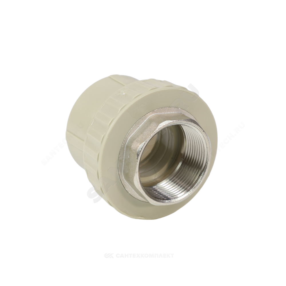 Муфта PP-R комбинированная серая Дн 50х1 1/2" ВР под ключ VALFEX 10134050Г