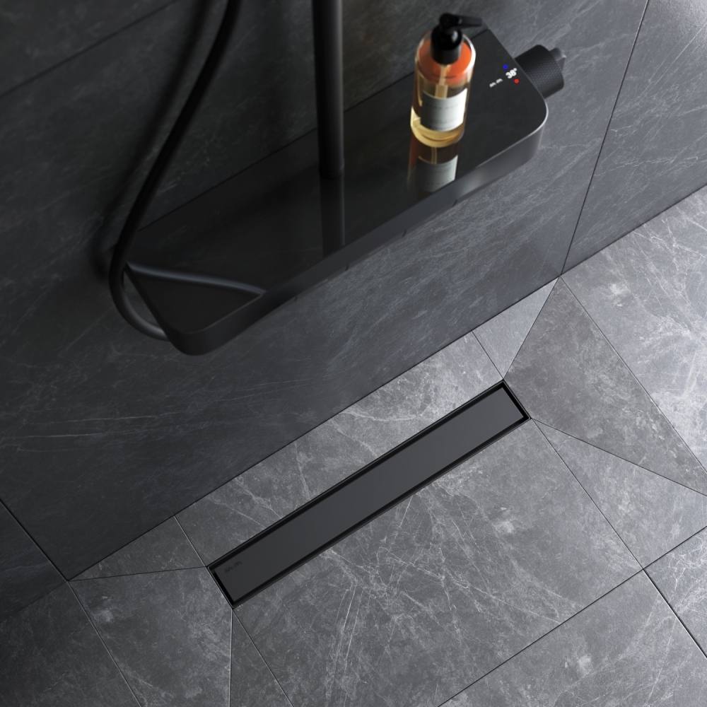 Трап для душа линейный, универсальный затвор Tile, 50 см AM.PM MasterFlow W01SC-U11-050-04BM