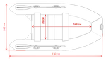 Лодка ПВХ Gladiator Air Sport E330S НДНД -