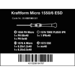 Набор отвёрток для электронщиков ESD WERA 05030180001
