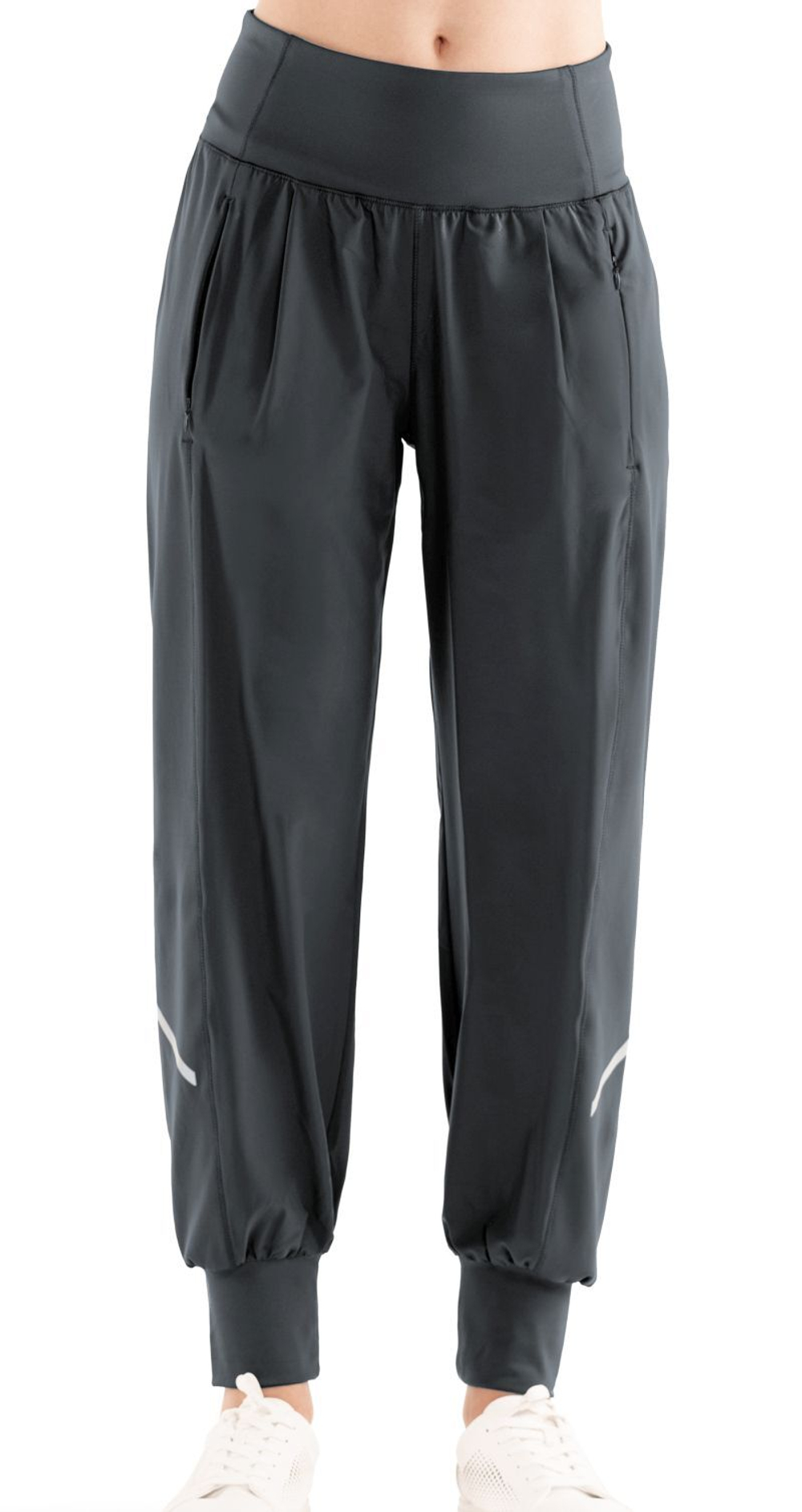Женские теннисные брюки Lucky in Love Tech Performance Long Distance Jogger - серый