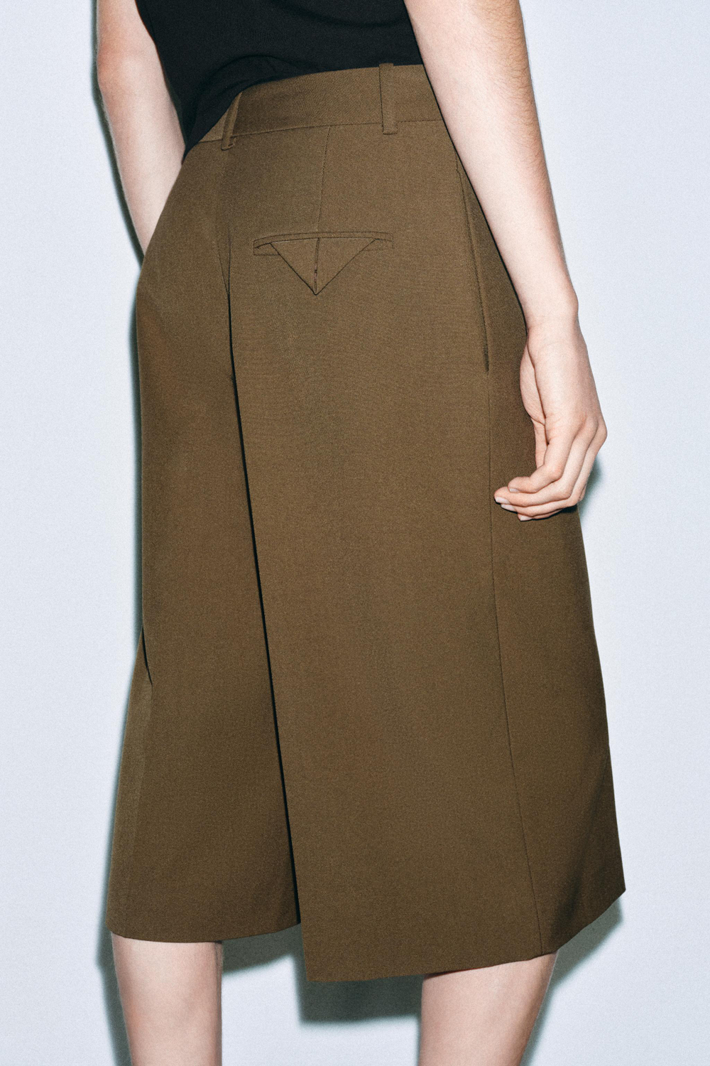 ШОРТЫ ИЗ СМЕСОВОЙ ШЕРСТИ — ZW COLLECTION — ZARA