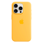 Силиконовый чехол с поддержкой MagSafe Apple Silicone Case для iPhone 15 Pro, Sunshine (Лучезарный желтый)