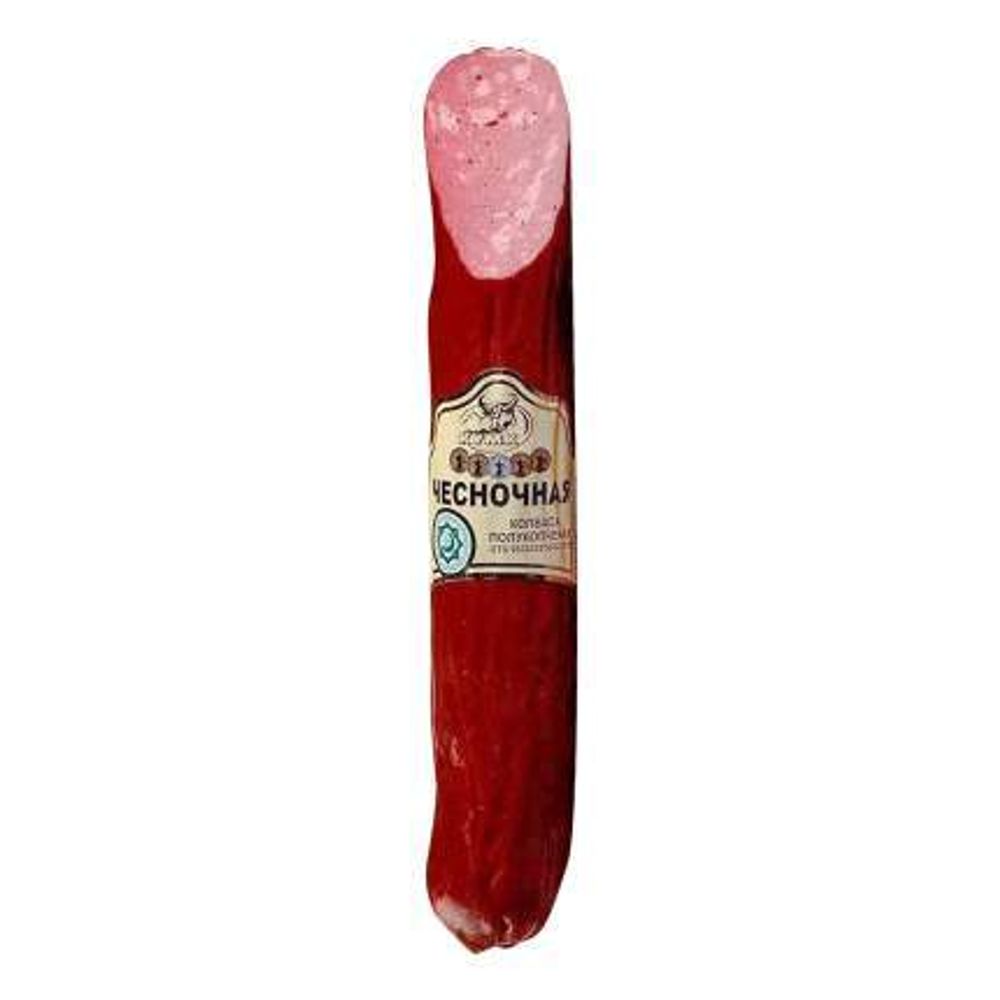 Колбаса полукапченная Чесночная кольцо Кумк Халяль п/к вес