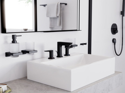 Душевой гарнитур Hansgrohe Talis E на 3 отверстия, со сливным матовый чёрный 71733670