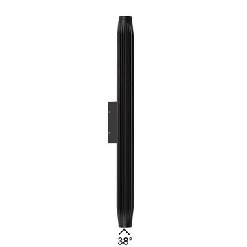 Уличный настенный светильник 12W 3000K 7141/12WL черный JUG Odeon Light