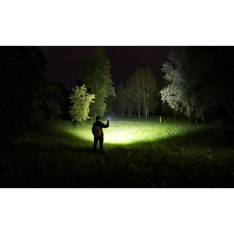 Мультифонарь Armytek Elf C2 Max LR USB-C дальнобойный (тёплый свет) - использование в поле ночью