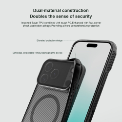 Чехол от Nillkin с MagSafe на iPhone 17 Pro Max, серия CamShield Prop Magnetic Case (версия с прозрачной крышкой объектива)