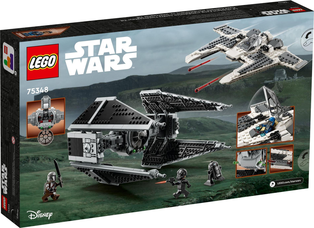 Конструктор Лего звездные войны Клык мандалорского истребителя LEGO Star Wars Mandalorian Fang TIE Interceptor 75348