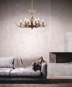 Люстра подвесная 12*E14 SL153.703.12 коричневый Renna ST-Luce
