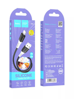 Кабель силиконовый USB Lightning для зарядки X82 1м