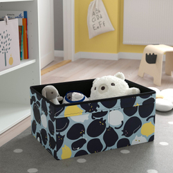 IKEA SKÅJARE  (ИКЕА СКОЙАРЕ)  -  Коробка - чёрный/синий 53x37x26 см