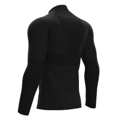 Мужская теннисная кофта Compressport Seamless Zip Sweatshirt - черный