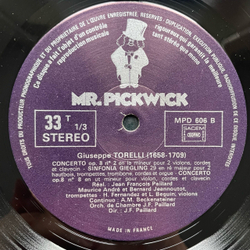 Винтажная виниловая пластинка LP Maurice Andre Giuseppe Torelli Oeuvres pour Trompette and Violon (Франция 1974)