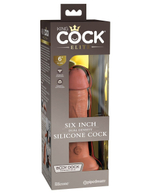 Кофейный фаллоимитатор 6  Silicone Dual Density Cock - 17 см.