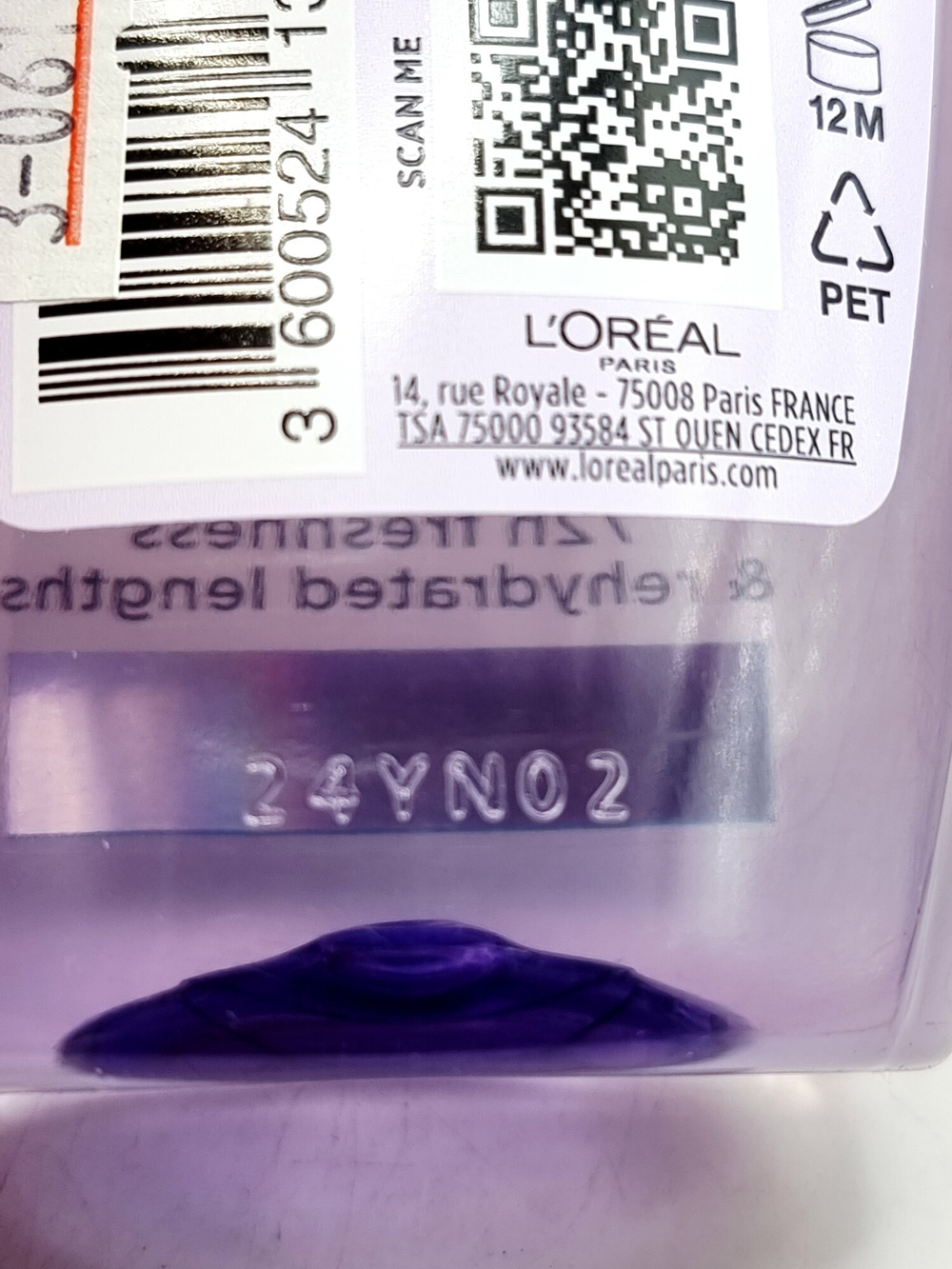 Шампунь Loreal Paris Elvital Hyaluron Pure для сухих волос с салициловой и гиалуроновой кислотами 250 мл (из Финляндии)