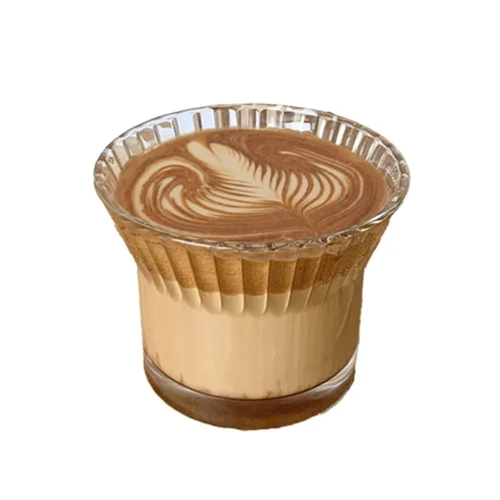 Чашка 220 мл кофейная без ручки Japanese Style Optical Barista d 9,1 см h7,1 см стекло Barbossa [1]