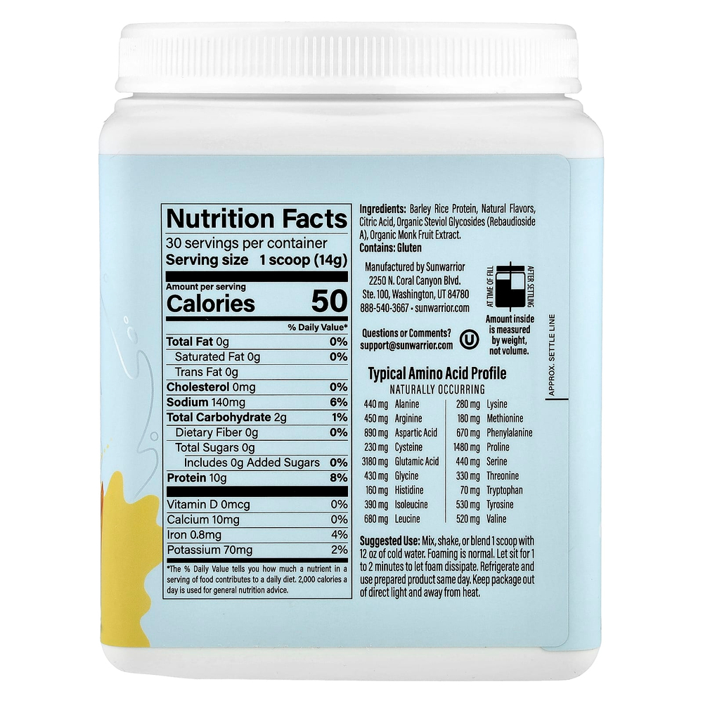 Sunwarrior, Clear Protein Refresher, персик и манго, 420 г (14,8 унции)