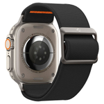 Ремешок Spigen FIT LITE ULTRA APPLE WATCH 4 / 5 / 6 / 7 / 8 / SE / ULTRA (42 / 44 / 45 / 49 MM) BLACK (оцинкованная пряжка; материал из высококачественного нейлона; ультралегкий ремешок)