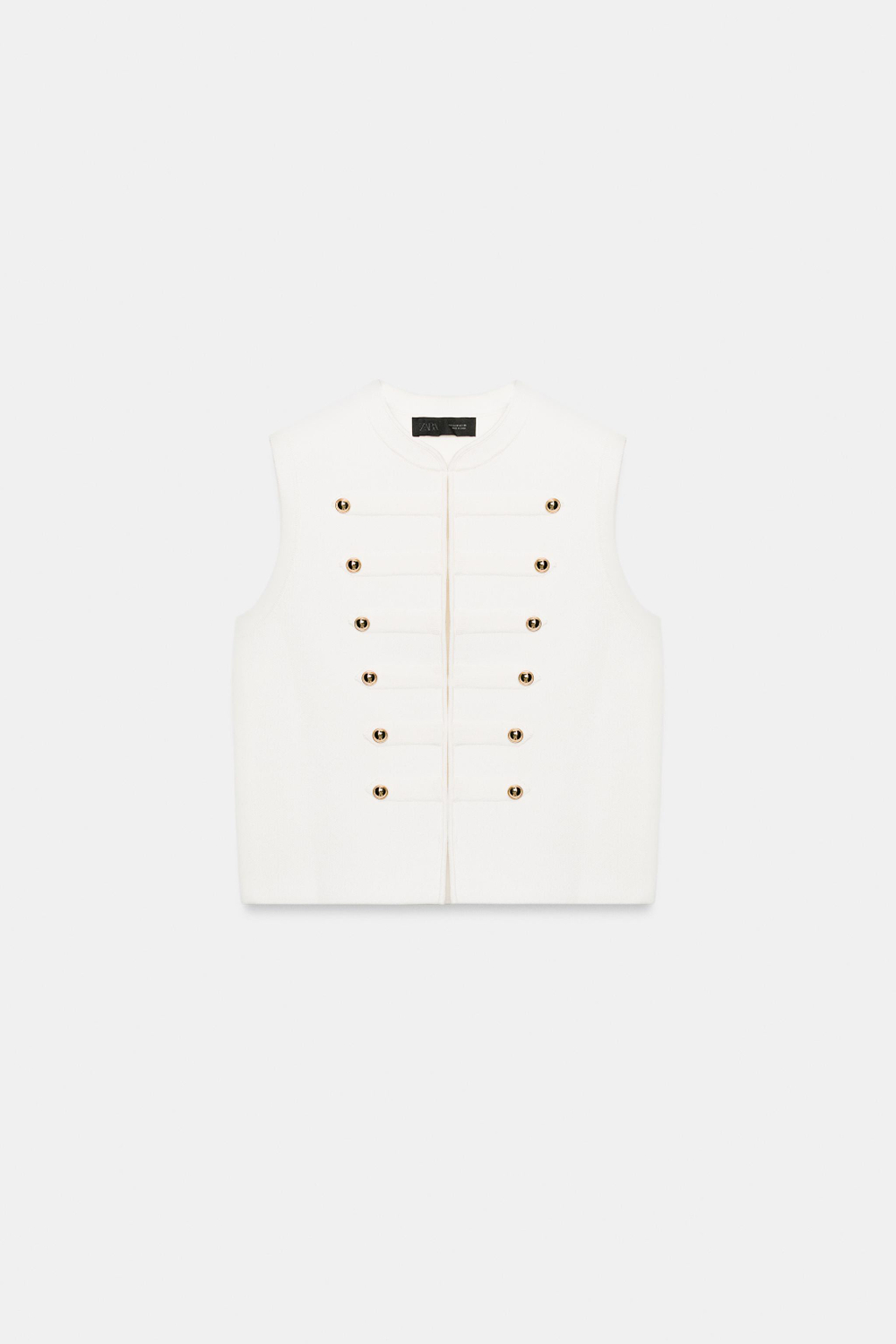 ТОП-ЖИЛЕТ С ПУГОВИЦАМИ — ZARA