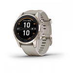 Умные часы Garmin FENIX 7S PRO Sapphire Solar 42 мм золотистый корпус со светло-песочным ремешком