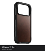 Чехол Nomad Rugged Leather Case Horween для iPhone 17 Pro Rustic Brown