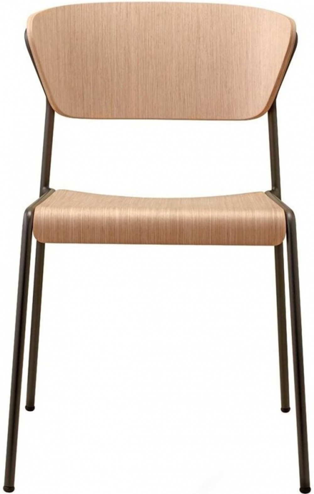 Стул деревянный Scab Design Lisa Wood, антрацит, натуральный дуб