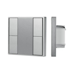 INTELLIGENT ARLIGHT Кнопочная панель DALI-201-23-4K-D2-IN Silver (BUS, Frame) (IARL, IP20 Металл, 3 года) 048223