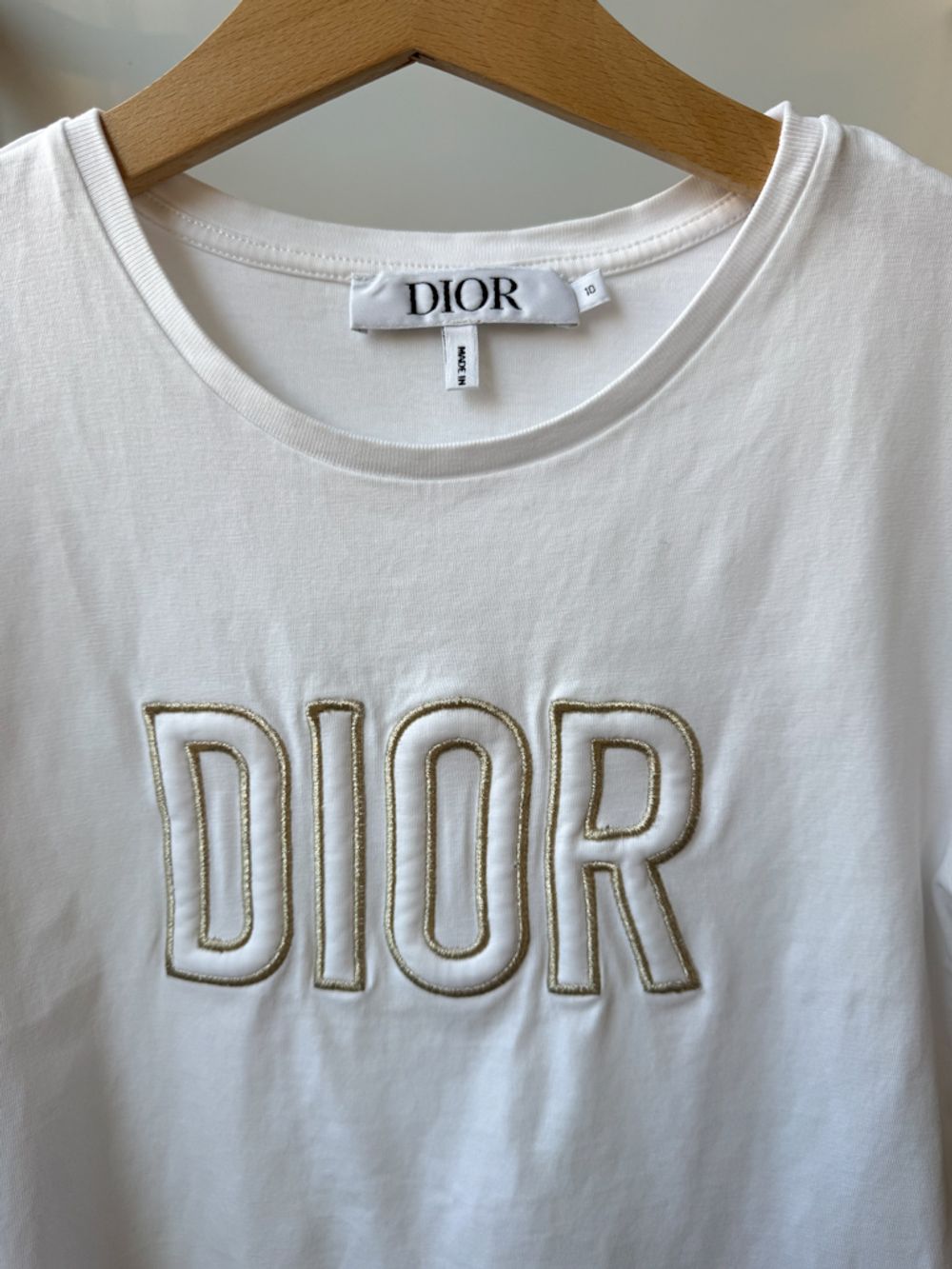 Хлопковая футболка Dior, 140