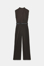 ДЛИННЫЙ КОМБИНЕЗОН С ПОЯСОМ — ZARA