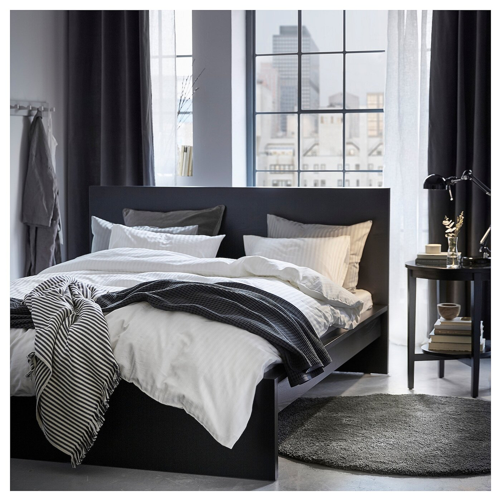 IKEA NATTJASMIN  (ИКЕА НАТТЙАСМИН)  -  Пододеяльник и наволочка, белый, 150x200/50x60 см