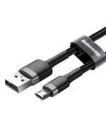 Usb Кабель-зарядка Micro Baseus Cafule 1.5A 2м (CAMKLF-CG1) серебристо-черный