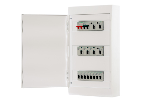 Systeme Electric EASY 9 Корпус навесной с белой дверью 3ряд/36мод, IP40, IK07, 80А, 2 клеммы