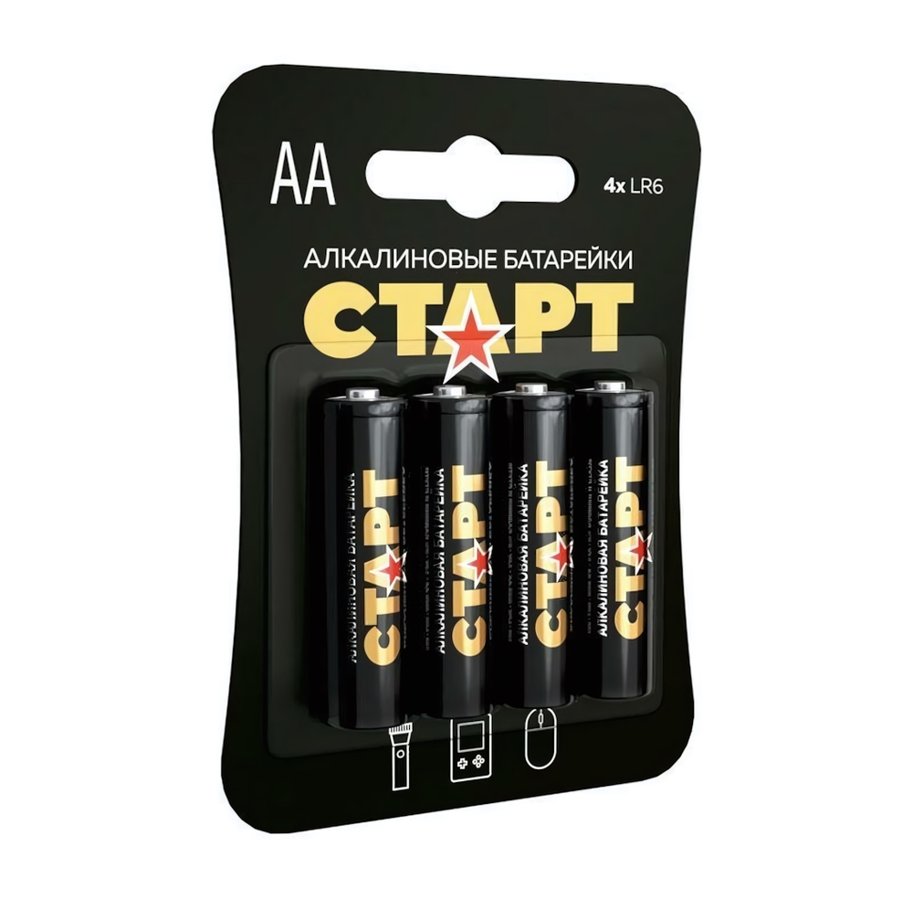 Батарейка СТАРТ Алкалиновая LR03 (ААА) 4шт блистер 5969