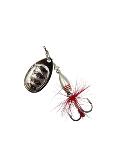Блесна вращающаяся Savage Gear Rotex Spinner №4 цвет 01 Dirty Silver вес 11 г для ловли окуня, голавля, язя, жереха и щуки