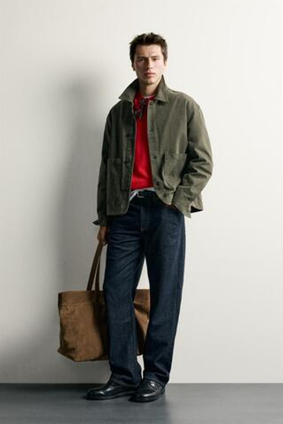 КУРТКА-РУБАШКА СВОБОДНОГО КРОЯ С КАРМАНАМИ — ZARA · 1063/502