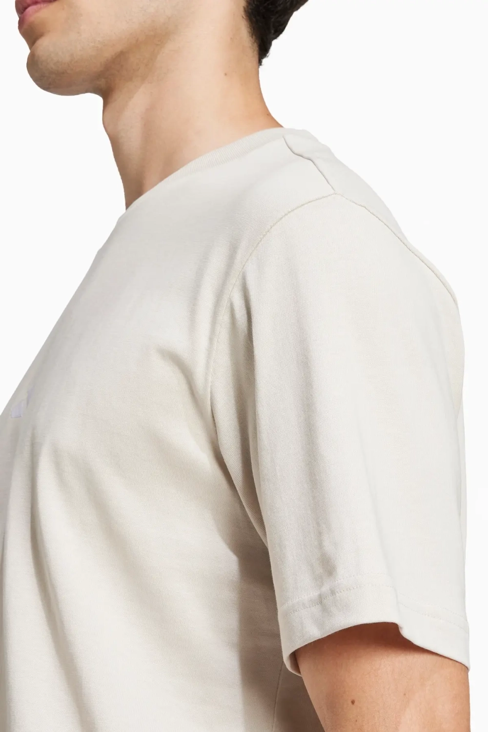Футболка adidas Essentials Small Logo Single - бежевый