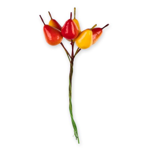 Декоративные элементы 6х6 шт, 01 груша желтая, Blumentag VDF-09