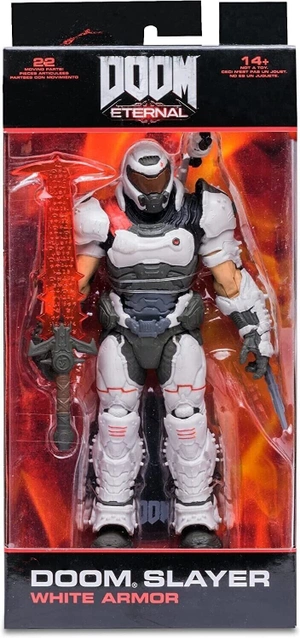 Фигурка McFarlane Toys - Doom: Eternal - Doom Slayer (White Armor) Gold Label