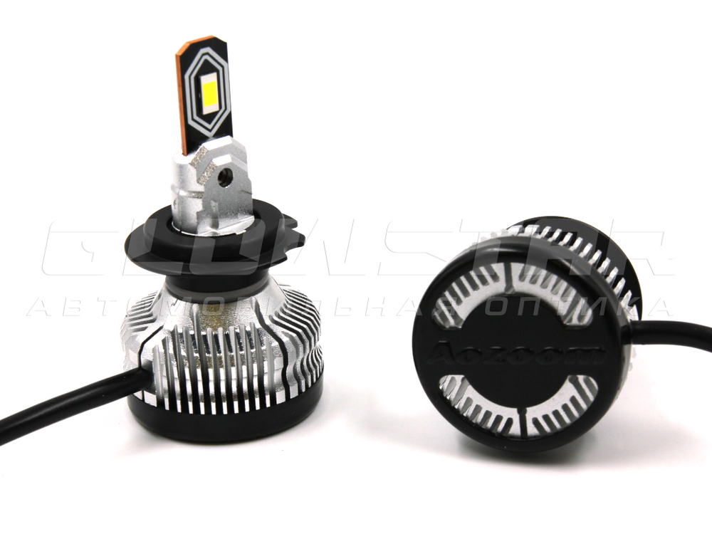 Светодиодные лампы Aozoom P8/H7 с радиатором 12V 20W 2950Lm (комплект, 2шт)