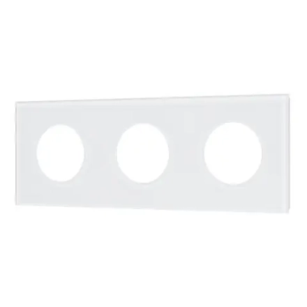 Рамка стеклянная FRM-GLARE-GC-3-WH (Arlight, -)