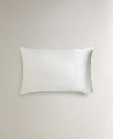 ZARA HOME НАВОЛОЧКА ИЗ 100% ТУТОВОГО ШЕЛКА, СЕРЫЙ