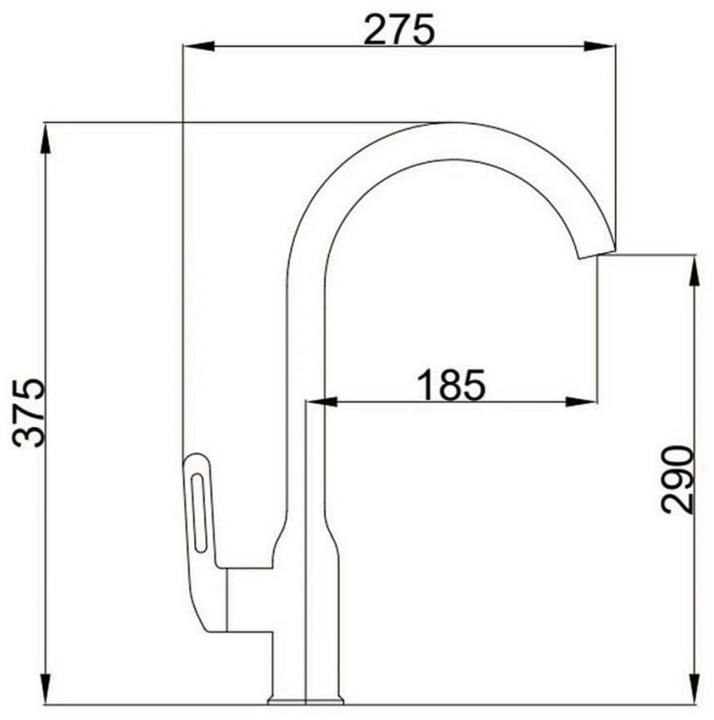 Смеситель для кухни HAIBA HB70825-7 черный