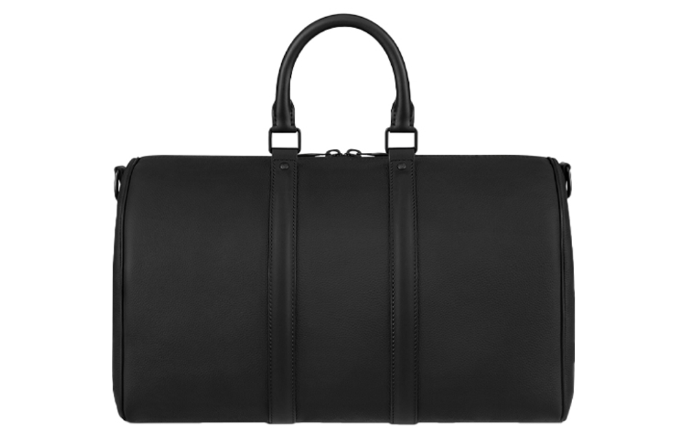 LOUIS VUITTON Keepall Leather Handbag Travel Bag Men"s