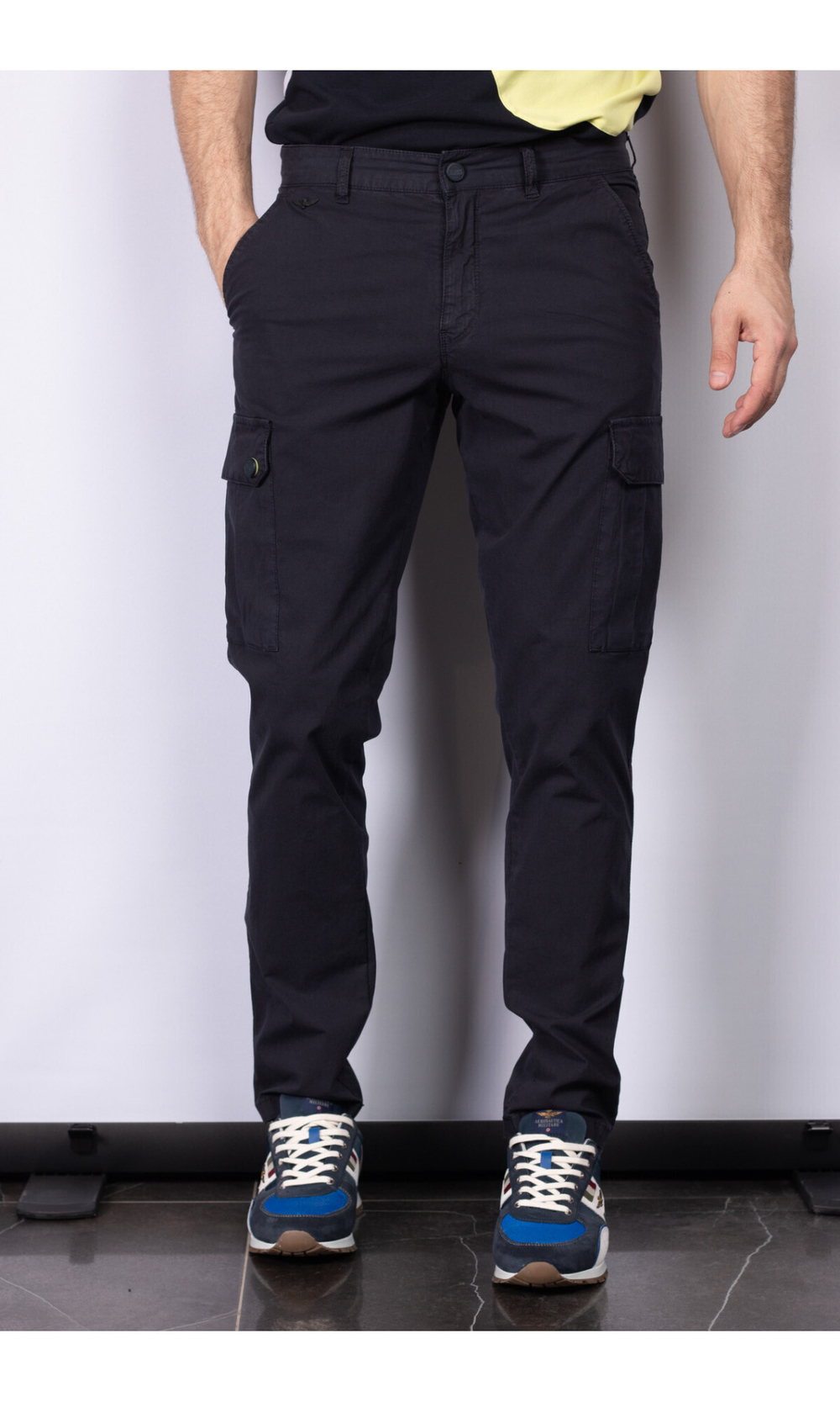 Брюки из хлопка с эластаном AERONAUTICA MILITARE