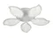 Люстра потолочная светодиодная Rilon 3501/5 WHITE, 120 Вт, белая