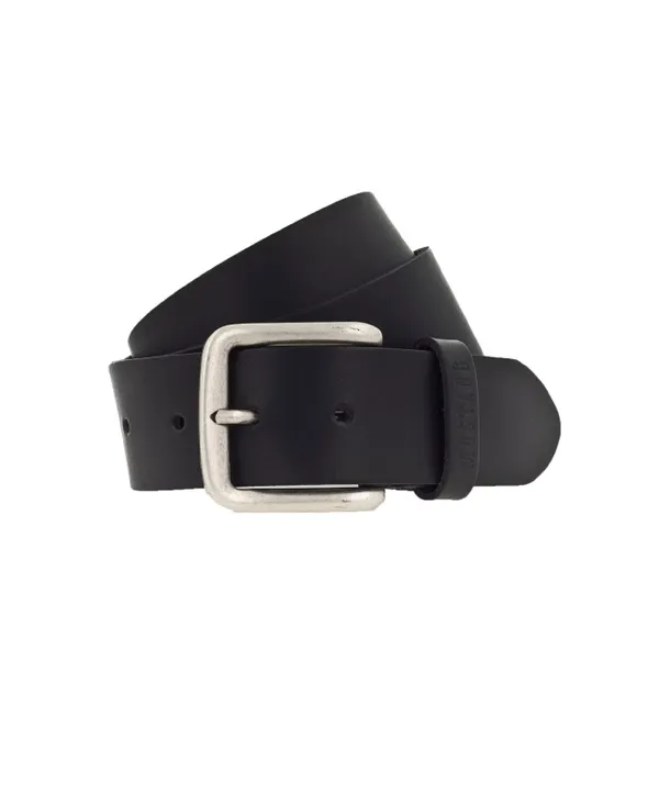 Ремень взрослый MUSTANG Leather belt in 40 mm with buckle in silver antique