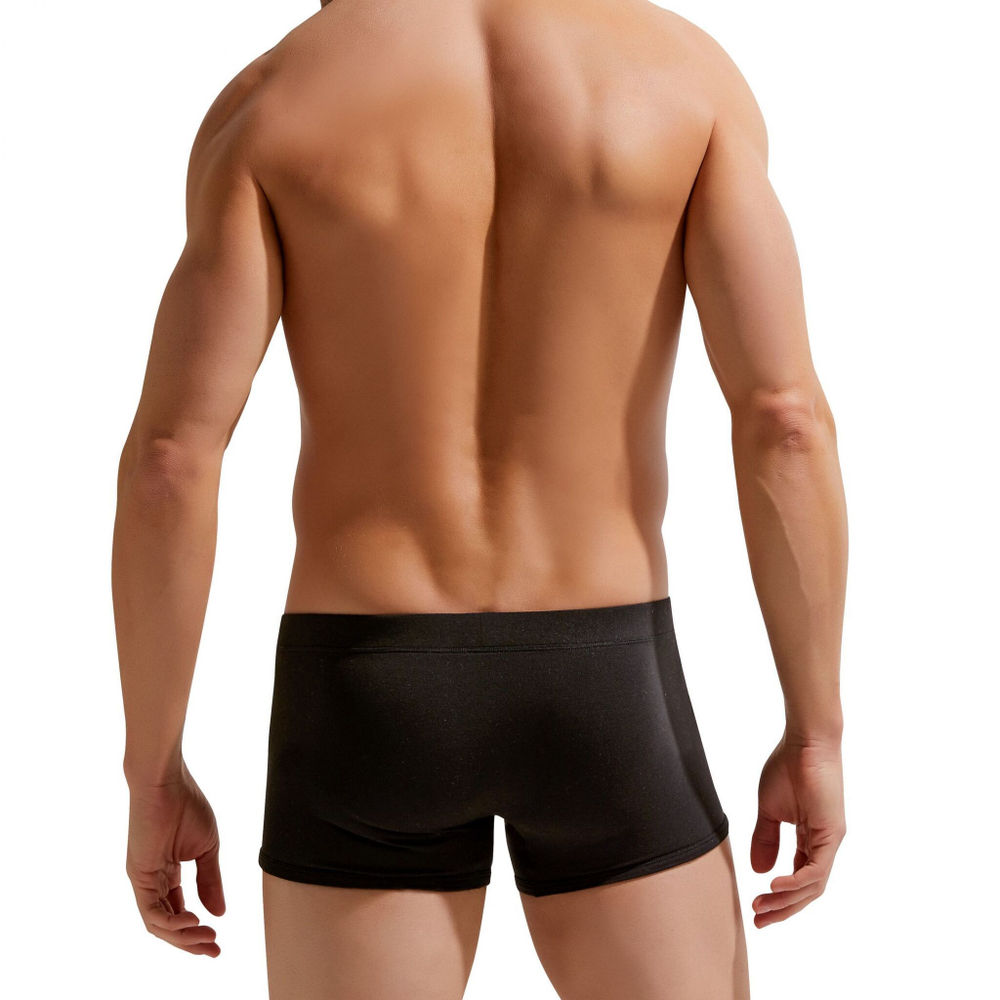 Однотонные хлопковые трусы-боксеры Relax Comfort Trunk (Размер: M) (Цвет: черный)