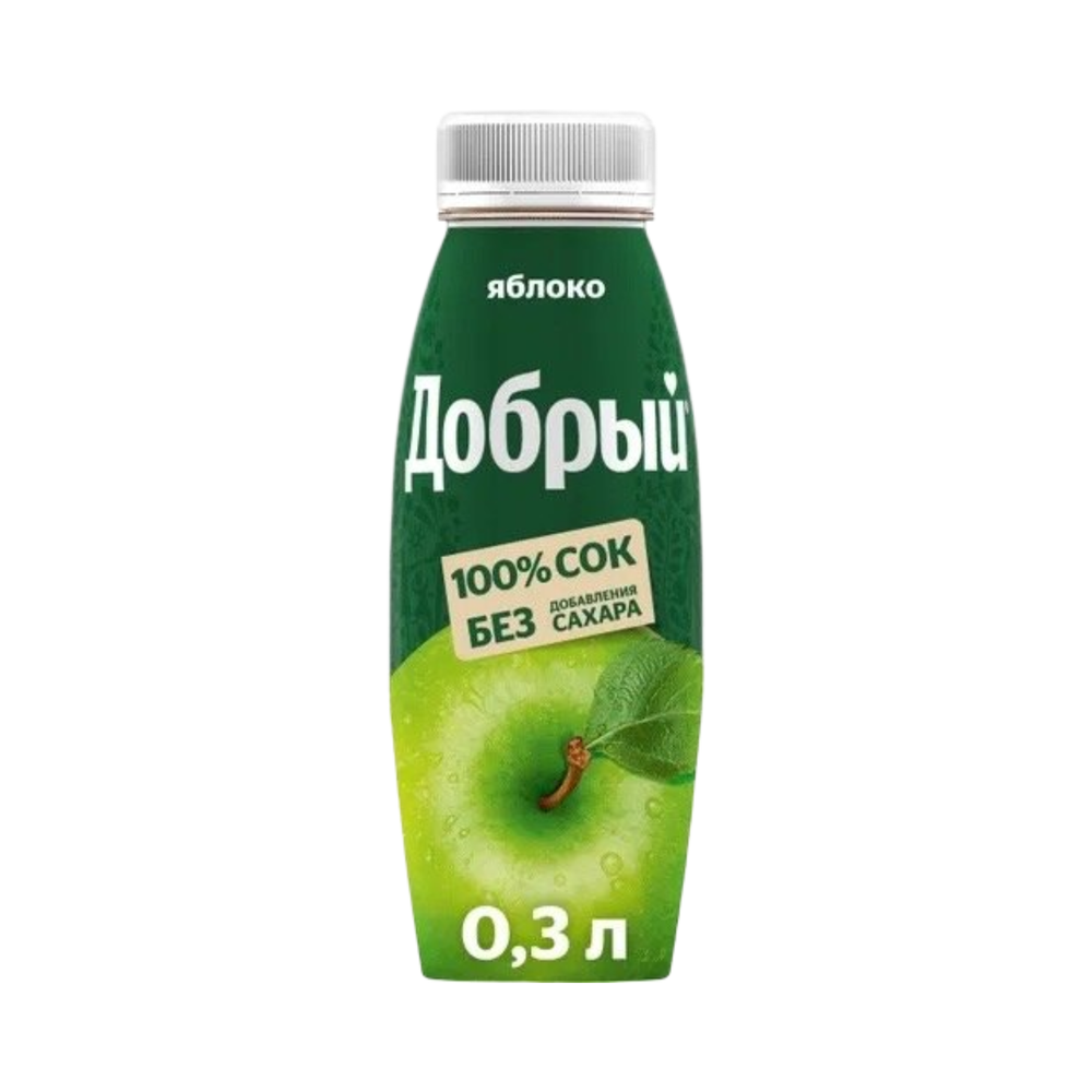 0,3Л СОК ДОБРЫЙ ЯБЛОЧНЫЙ ПЭТ