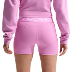 Женские теннисные шорты Nike Pro Dri-Fit 365 Mid-Rise 3in - light magenta/white